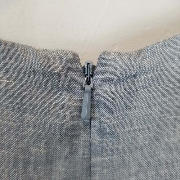 Island Company Castaway Shift Dress 100% Linen Blue Size Large - Picture 6 of 8